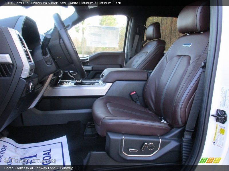 White Platinum / Platinum Black 2016 Ford F150 Platinum SuperCrew