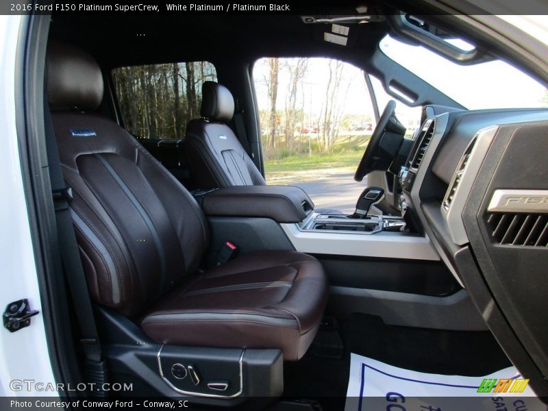 White Platinum / Platinum Black 2016 Ford F150 Platinum SuperCrew