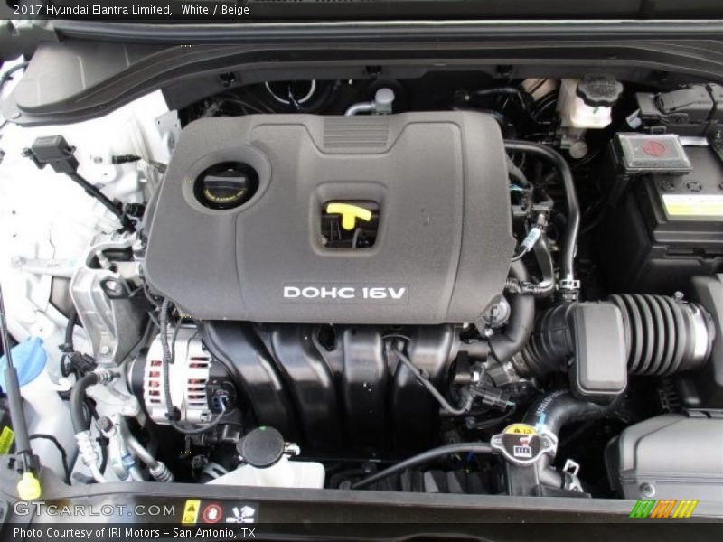 White / Beige 2017 Hyundai Elantra Limited