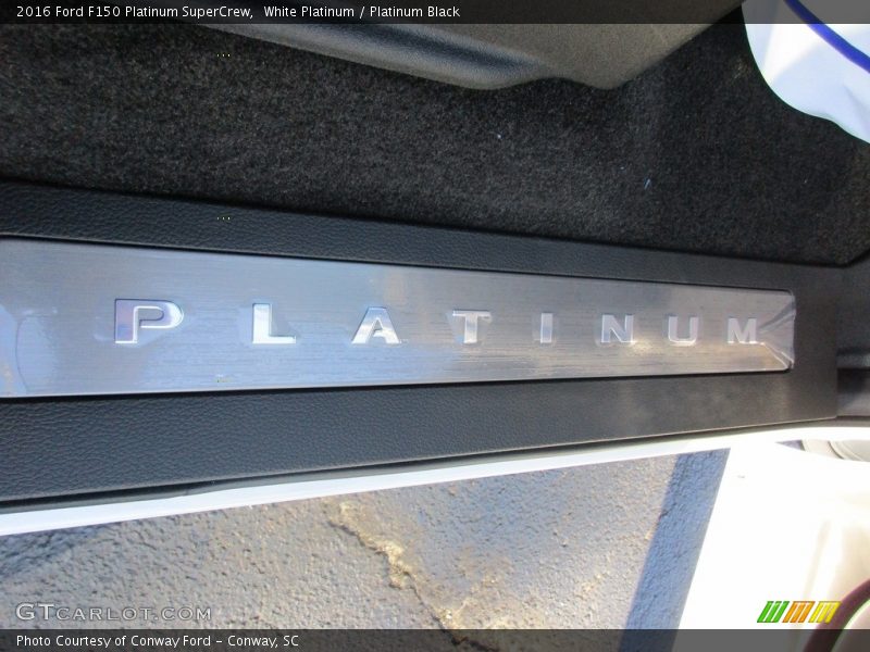 White Platinum / Platinum Black 2016 Ford F150 Platinum SuperCrew