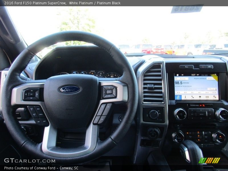 White Platinum / Platinum Black 2016 Ford F150 Platinum SuperCrew