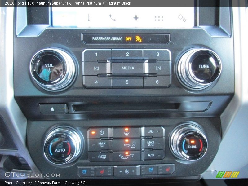 White Platinum / Platinum Black 2016 Ford F150 Platinum SuperCrew