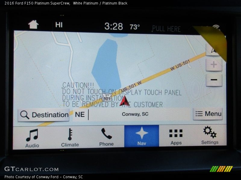 White Platinum / Platinum Black 2016 Ford F150 Platinum SuperCrew