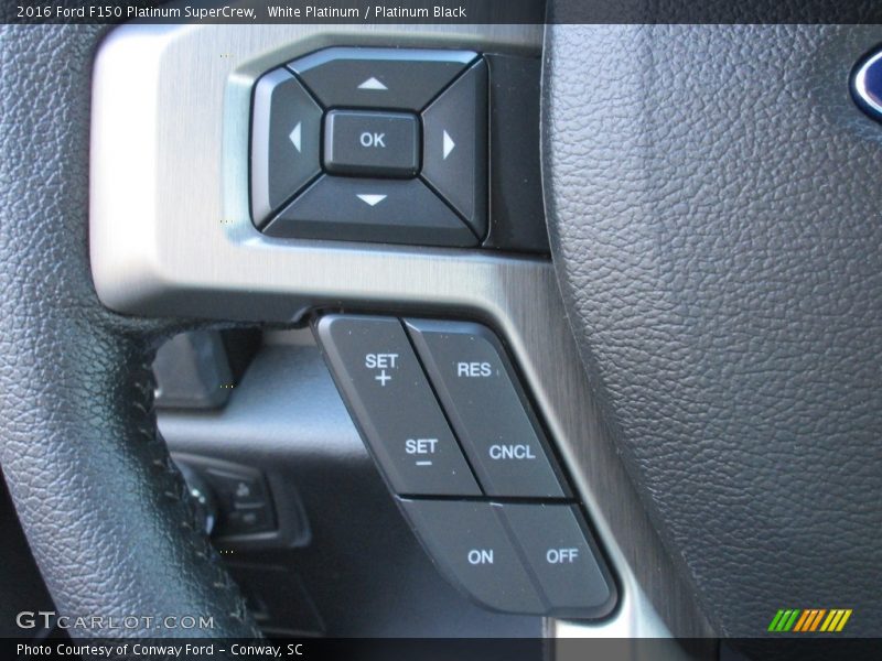 White Platinum / Platinum Black 2016 Ford F150 Platinum SuperCrew