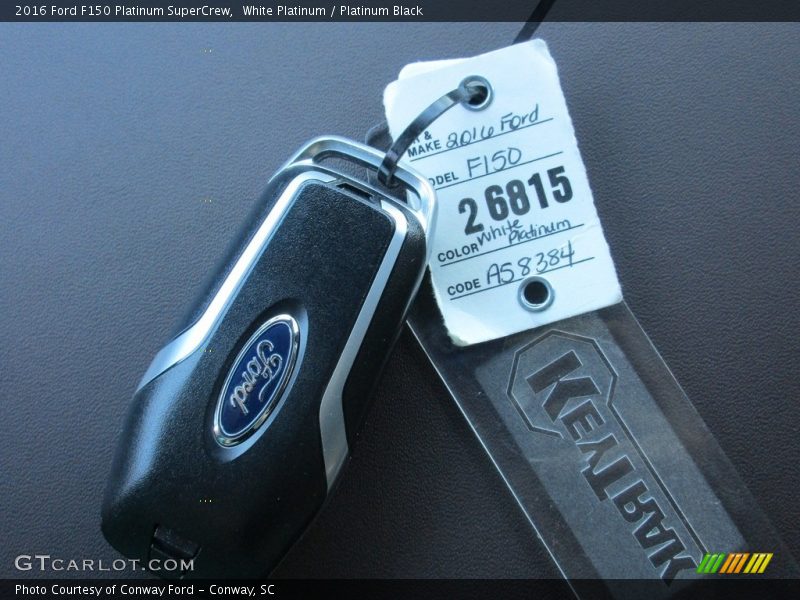 White Platinum / Platinum Black 2016 Ford F150 Platinum SuperCrew
