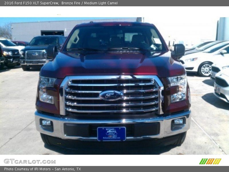 Bronze Fire / Medium Light Camel 2016 Ford F150 XLT SuperCrew