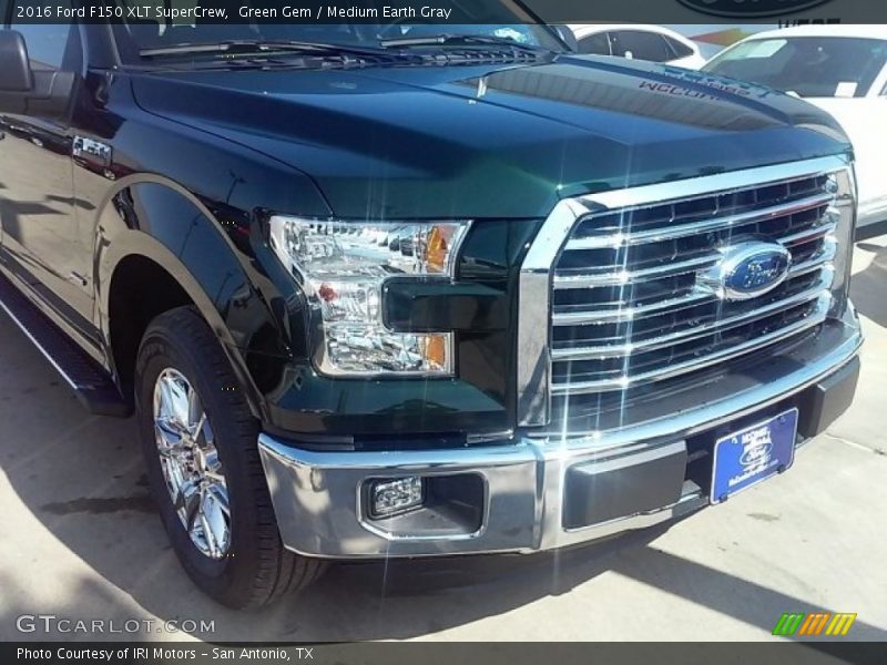 Green Gem / Medium Earth Gray 2016 Ford F150 XLT SuperCrew