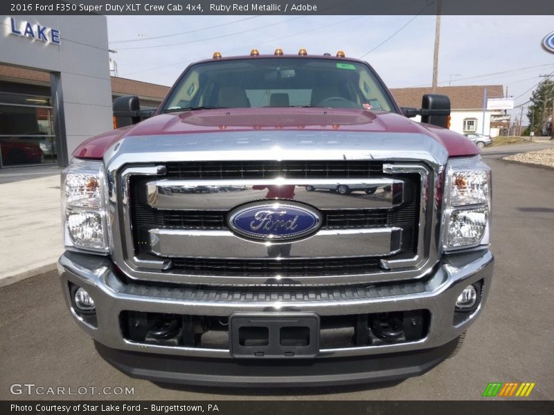 Ruby Red Metallic / Adobe 2016 Ford F350 Super Duty XLT Crew Cab 4x4