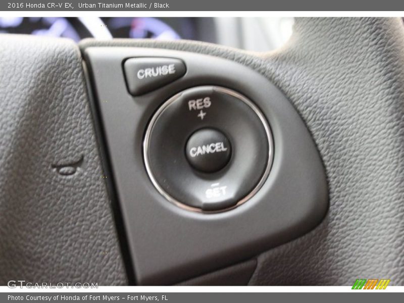 Urban Titanium Metallic / Black 2016 Honda CR-V EX