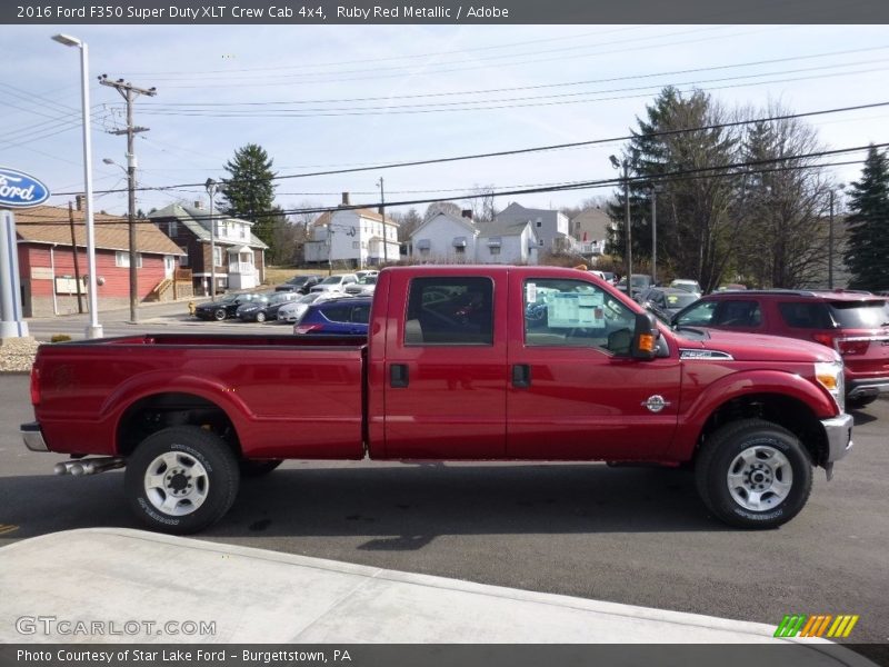 Ruby Red Metallic / Adobe 2016 Ford F350 Super Duty XLT Crew Cab 4x4