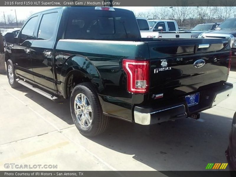 Green Gem / Medium Earth Gray 2016 Ford F150 XLT SuperCrew