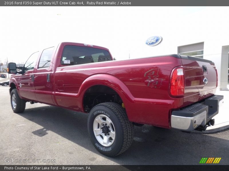 Ruby Red Metallic / Adobe 2016 Ford F350 Super Duty XLT Crew Cab 4x4