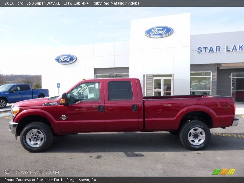Ruby Red Metallic / Adobe 2016 Ford F350 Super Duty XLT Crew Cab 4x4