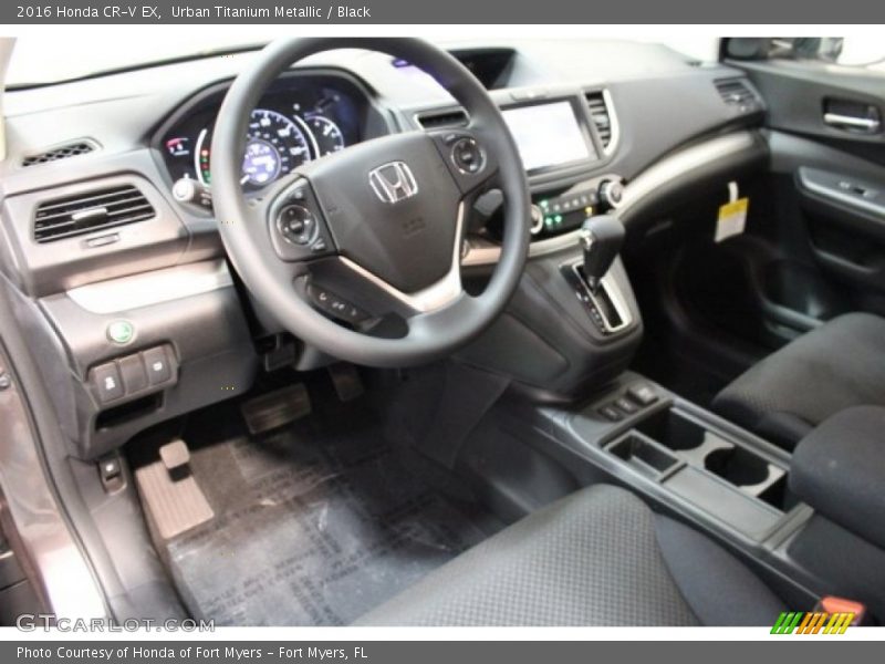 Urban Titanium Metallic / Black 2016 Honda CR-V EX