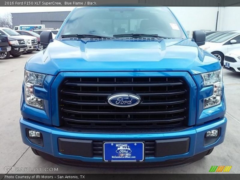Blue Flame / Black 2016 Ford F150 XLT SuperCrew