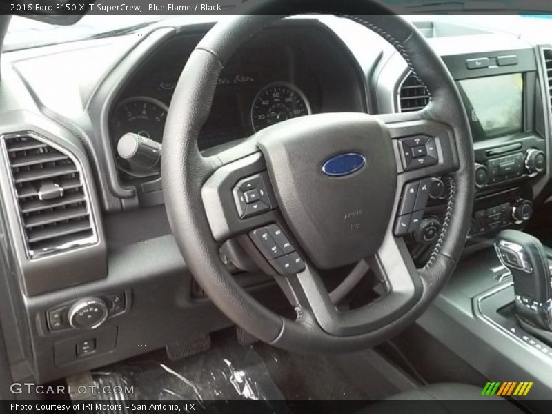 Blue Flame / Black 2016 Ford F150 XLT SuperCrew