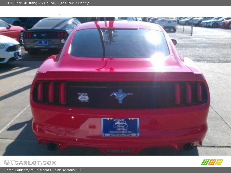 Race Red / Ebony 2016 Ford Mustang V6 Coupe
