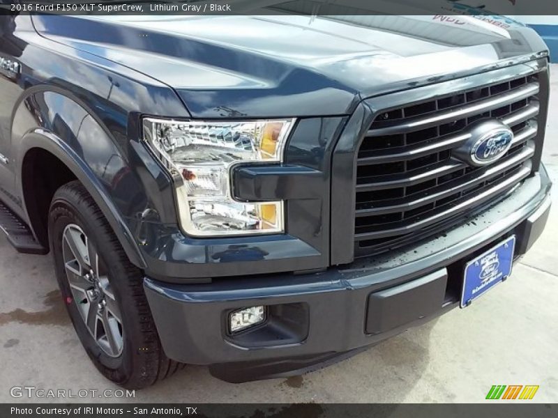 Lithium Gray / Black 2016 Ford F150 XLT SuperCrew
