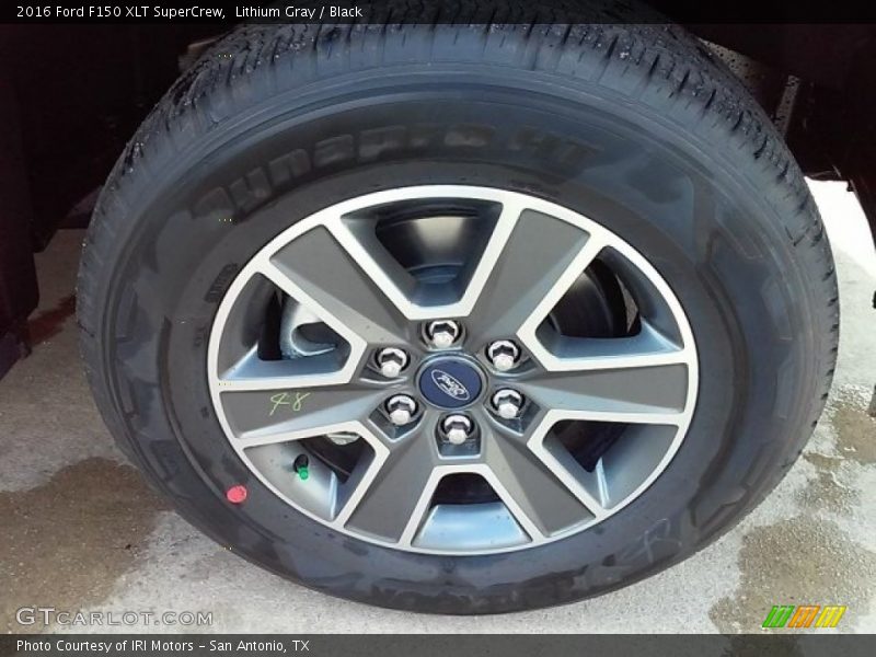 Lithium Gray / Black 2016 Ford F150 XLT SuperCrew