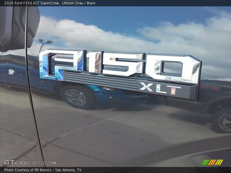 Lithium Gray / Black 2016 Ford F150 XLT SuperCrew