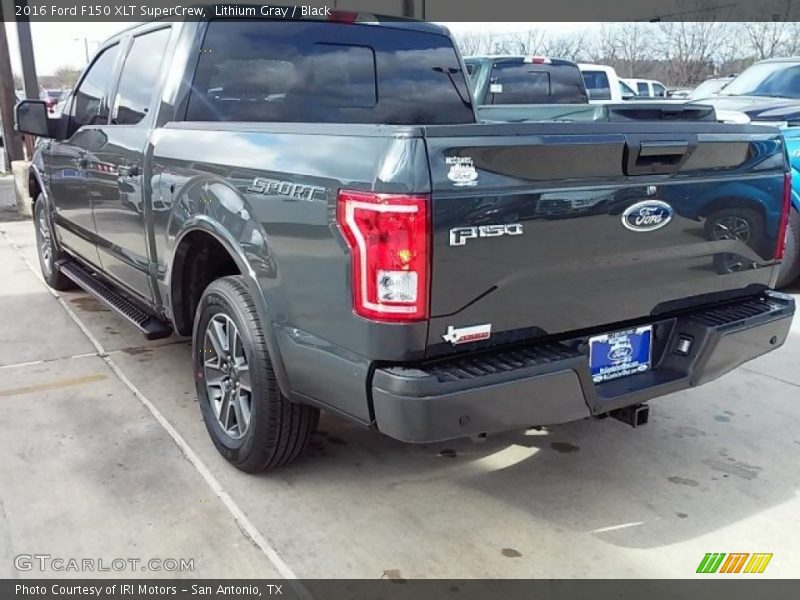 Lithium Gray / Black 2016 Ford F150 XLT SuperCrew