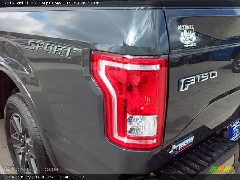 Lithium Gray / Black 2016 Ford F150 XLT SuperCrew