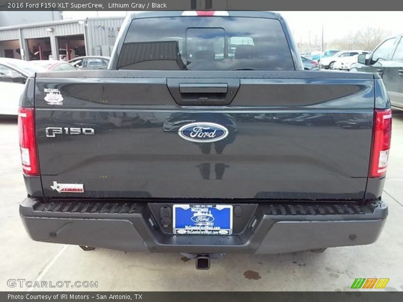 Lithium Gray / Black 2016 Ford F150 XLT SuperCrew