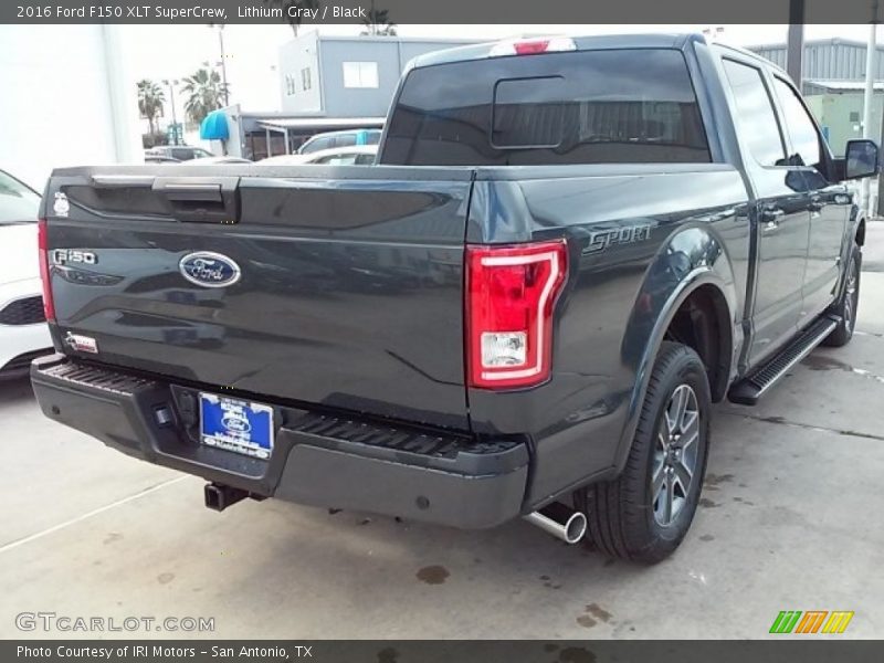 Lithium Gray / Black 2016 Ford F150 XLT SuperCrew