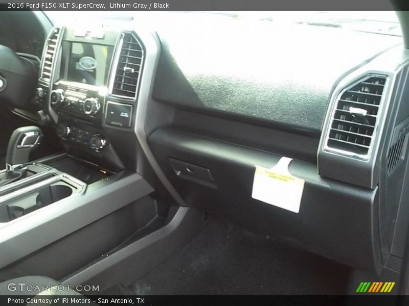 Lithium Gray / Black 2016 Ford F150 XLT SuperCrew