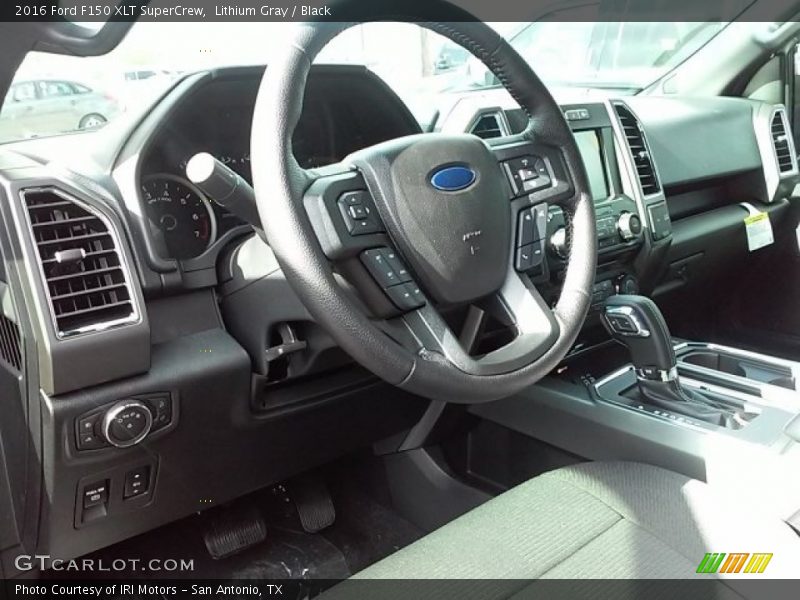 Lithium Gray / Black 2016 Ford F150 XLT SuperCrew