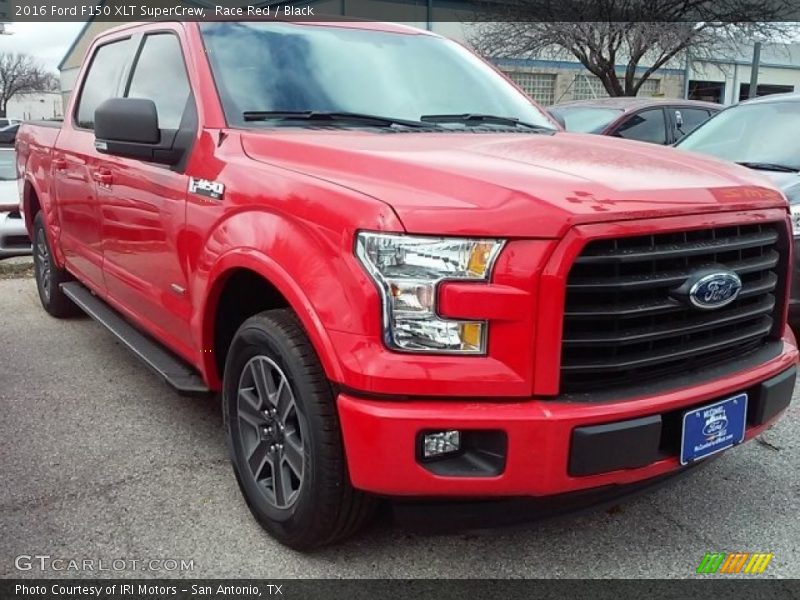 Race Red / Black 2016 Ford F150 XLT SuperCrew