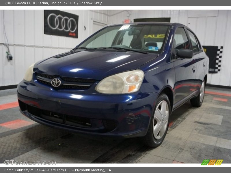 Indigo Ink Blue / Shadow Gray 2003 Toyota ECHO Sedan
