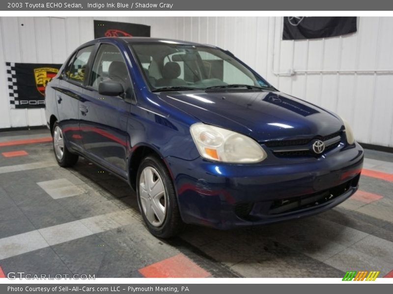 Indigo Ink Blue / Shadow Gray 2003 Toyota ECHO Sedan