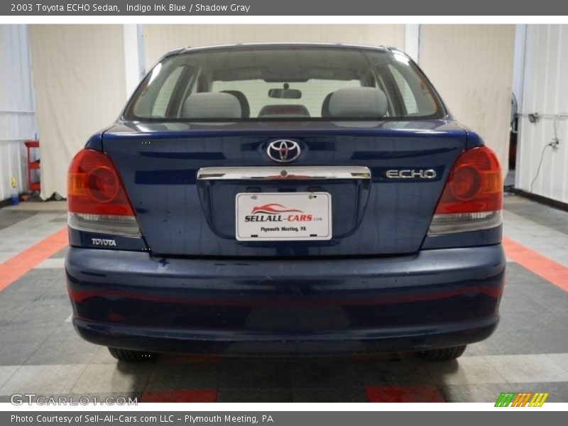 Indigo Ink Blue / Shadow Gray 2003 Toyota ECHO Sedan