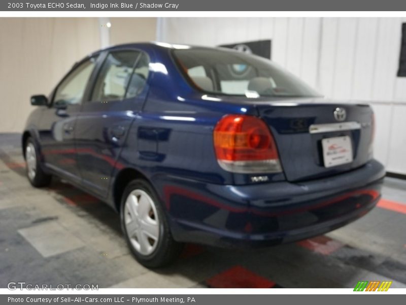 Indigo Ink Blue / Shadow Gray 2003 Toyota ECHO Sedan