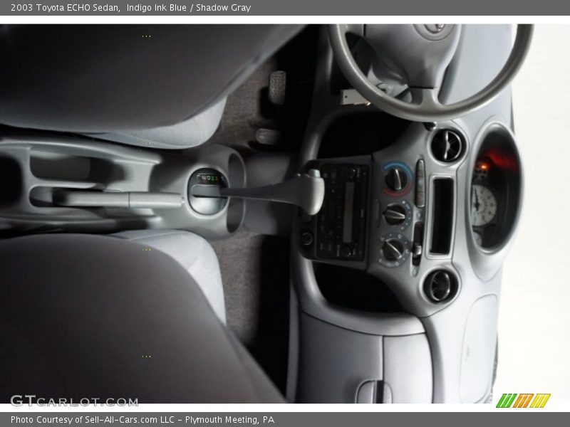 Indigo Ink Blue / Shadow Gray 2003 Toyota ECHO Sedan