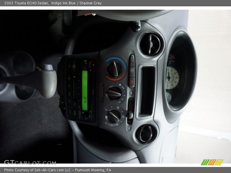 Indigo Ink Blue / Shadow Gray 2003 Toyota ECHO Sedan
