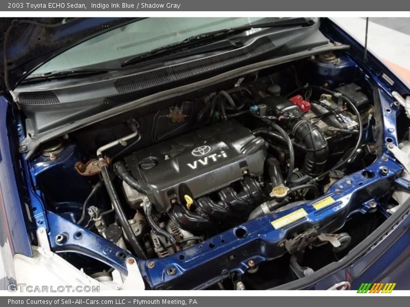 Indigo Ink Blue / Shadow Gray 2003 Toyota ECHO Sedan