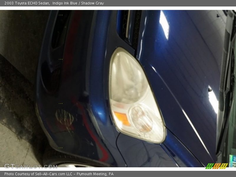 Indigo Ink Blue / Shadow Gray 2003 Toyota ECHO Sedan