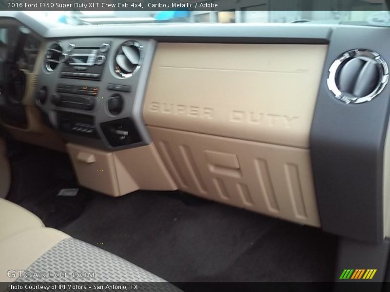 Caribou Metallic / Adobe 2016 Ford F350 Super Duty XLT Crew Cab 4x4