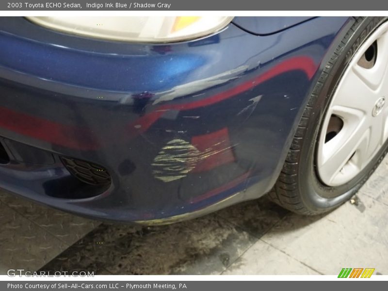 Indigo Ink Blue / Shadow Gray 2003 Toyota ECHO Sedan