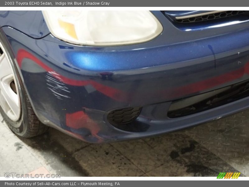 Indigo Ink Blue / Shadow Gray 2003 Toyota ECHO Sedan