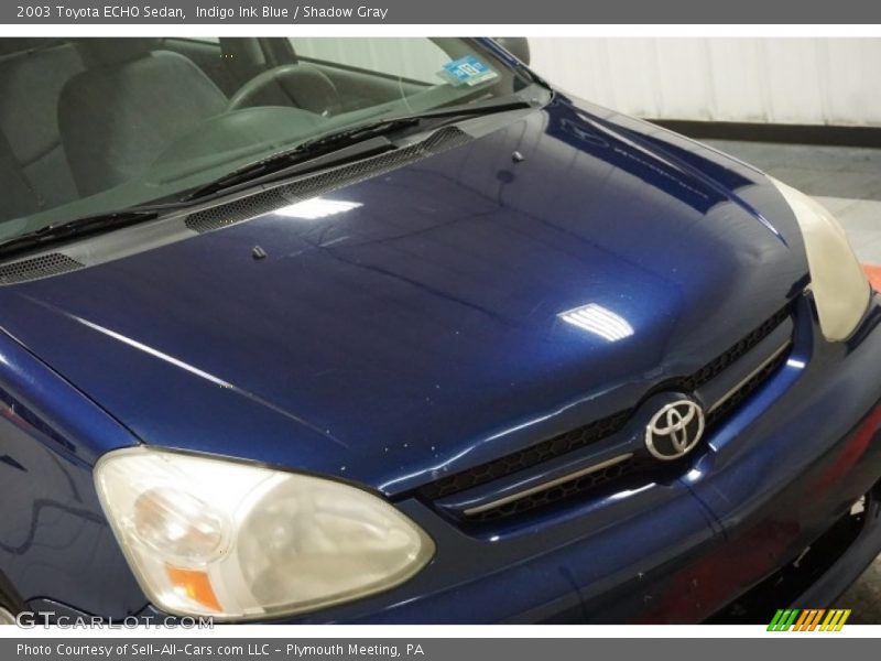 Indigo Ink Blue / Shadow Gray 2003 Toyota ECHO Sedan