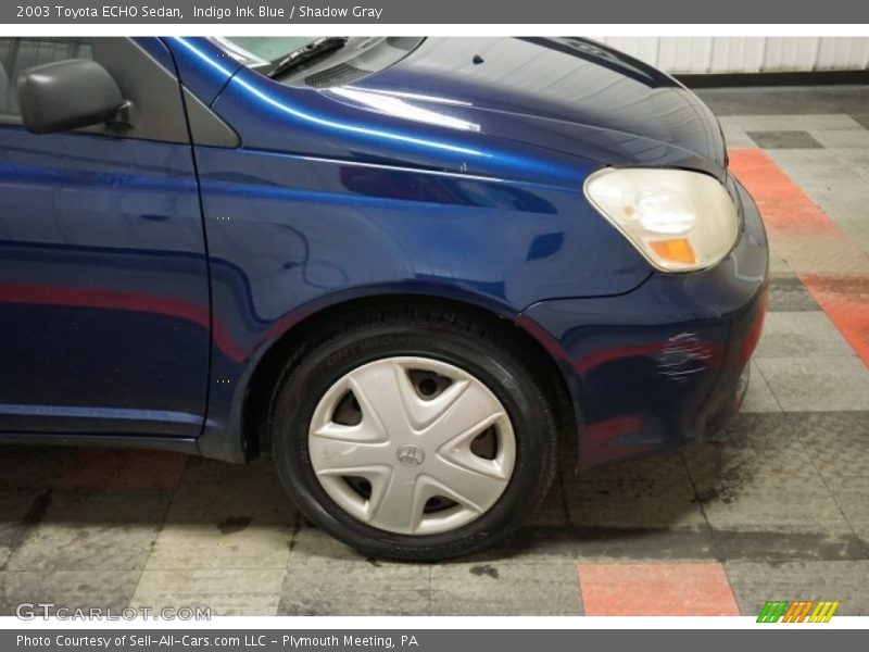 Indigo Ink Blue / Shadow Gray 2003 Toyota ECHO Sedan