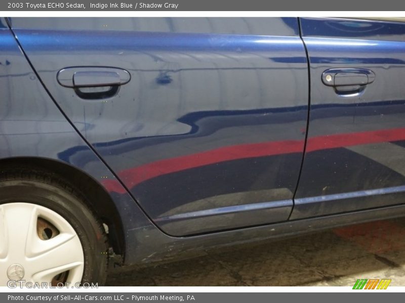 Indigo Ink Blue / Shadow Gray 2003 Toyota ECHO Sedan