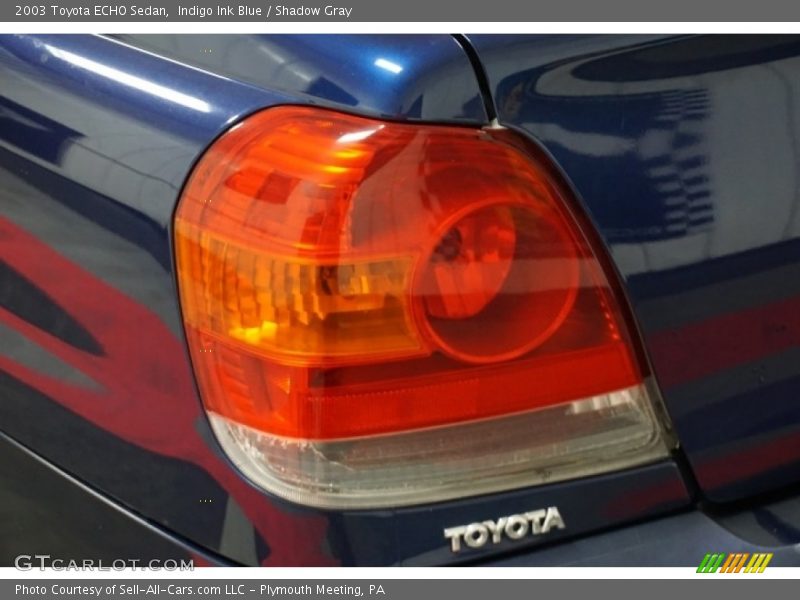 Indigo Ink Blue / Shadow Gray 2003 Toyota ECHO Sedan