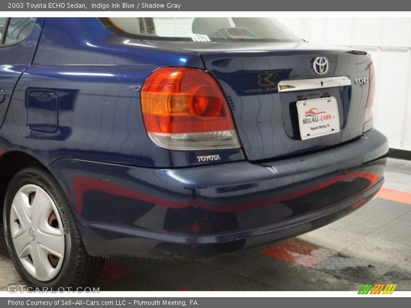 Indigo Ink Blue / Shadow Gray 2003 Toyota ECHO Sedan