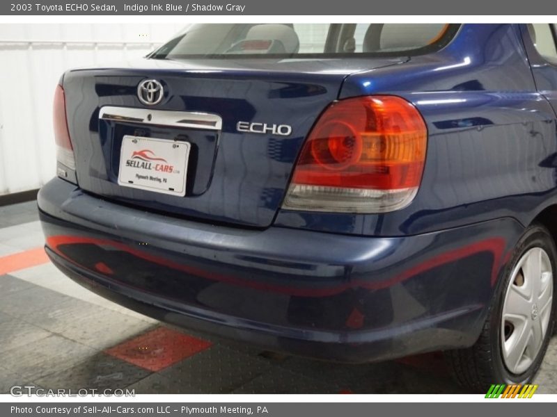 Indigo Ink Blue / Shadow Gray 2003 Toyota ECHO Sedan