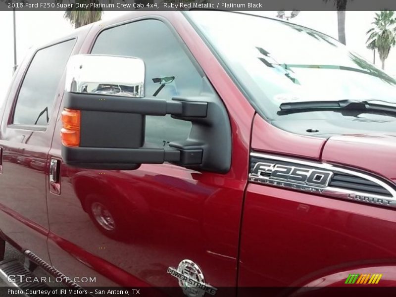 Ruby Red Metallic / Platinum Black 2016 Ford F250 Super Duty Platinum Crew Cab 4x4