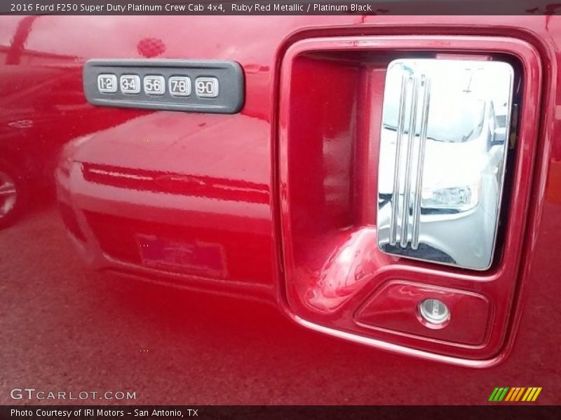 Ruby Red Metallic / Platinum Black 2016 Ford F250 Super Duty Platinum Crew Cab 4x4